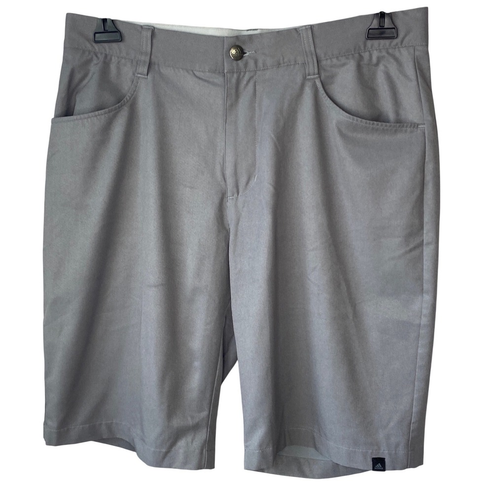 Adidas Golf Shorts Mens 32 Grey Performance Stretch Moisture Wicking‎ Activewear